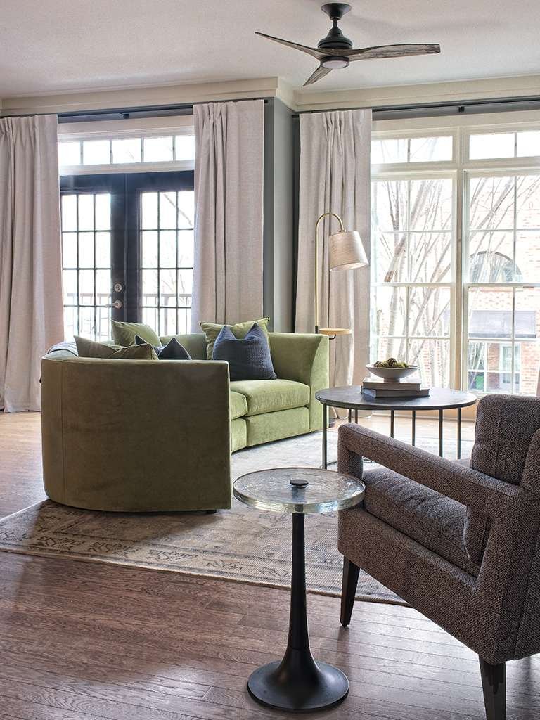 Atlanta’s Top Interior Designer Kirkwood Townhouse Project Living Room