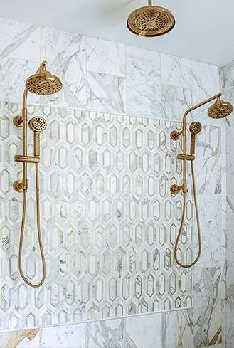 Atlanta’s Top Interior Designer Nesbit Ferry Rd Residence Project Master Bath Shower Tile Detail